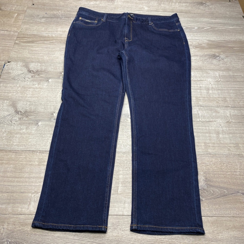 Baerskin Tactical Jeans Men's 46x34 Blue Indigo Straight Leg Denim